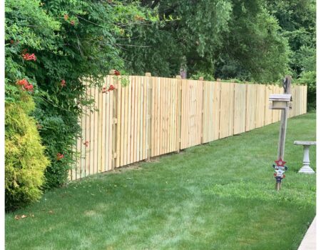 Extended Wood Fence Residential